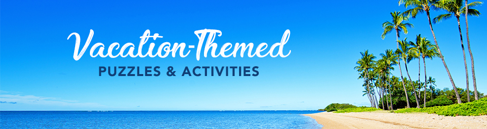 Vacation Puzzles and Activities Banner