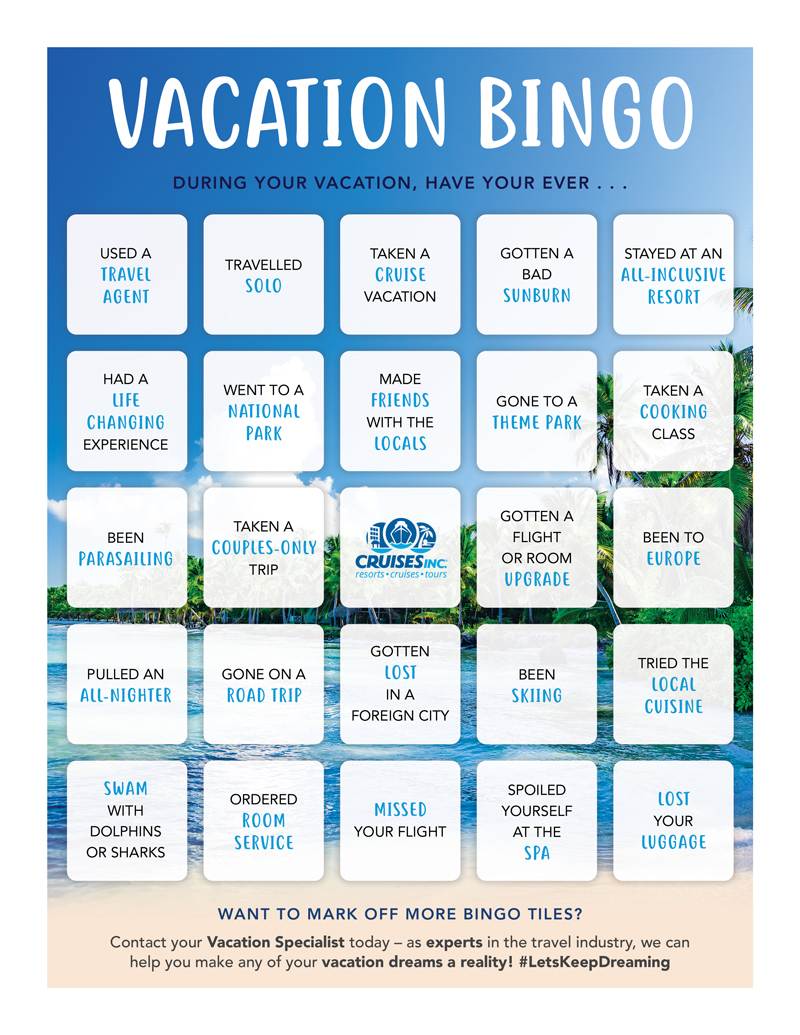 Vacation Bingo Preview Image